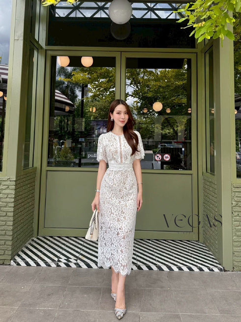 Classy Ladies Elegant Lacey Dress